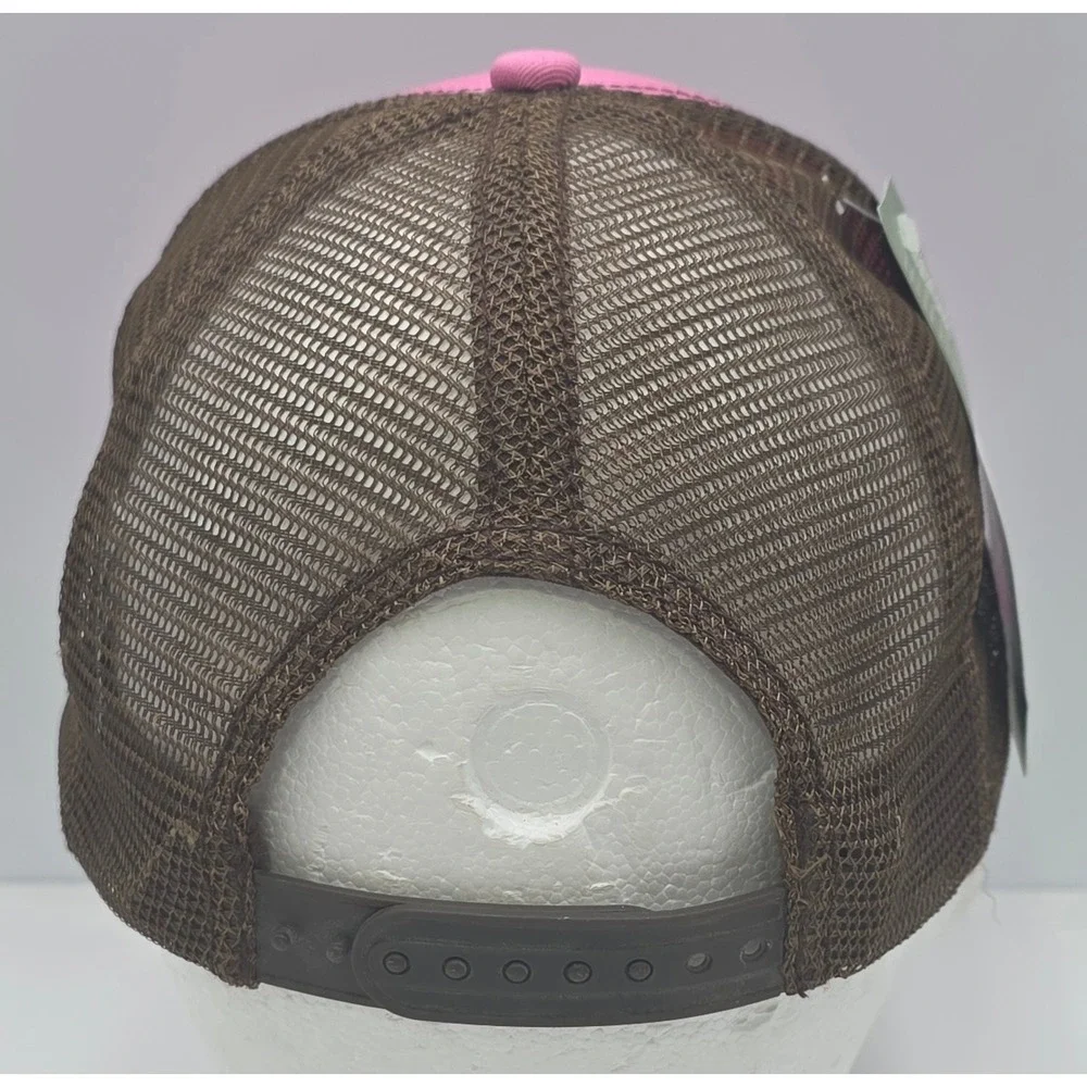 John Deere Pimk Trucker Hat Black Mesh‎ Snapback Cap Cary Francis Group NWT